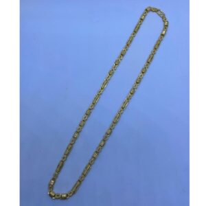 916 Hallmark Gold Hollow Box Chain