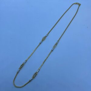 916 Gold New Stylish Pipe Hallmark Chain