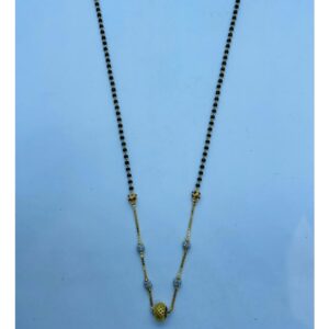 916 Gold Single Line Design Mangalsutra