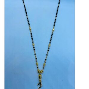 22KT hallmark Gold Plain Design Mangalsutra