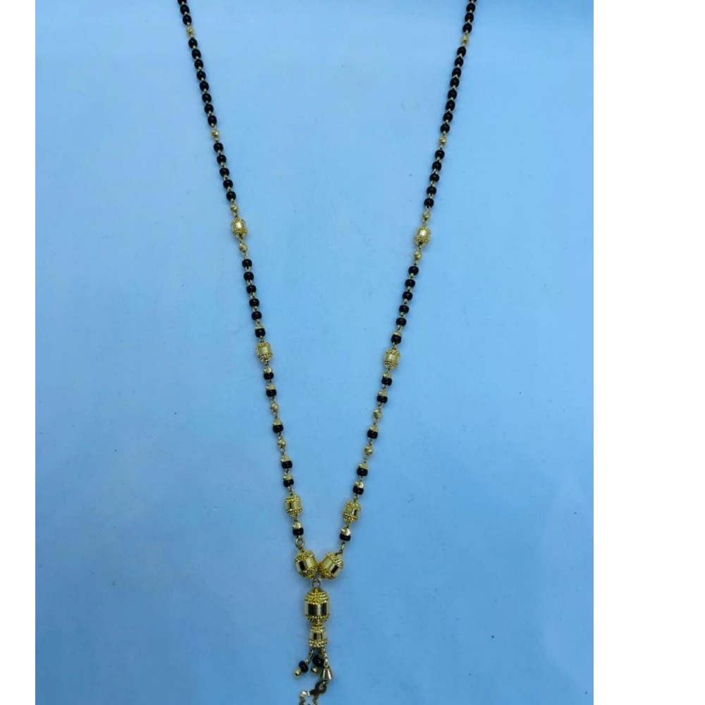 22KT hallmark Gold Plain Design Mangalsutra