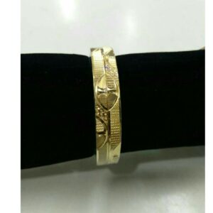 22K / 916 Gold Khila CNC Dull Yellow Bangle
