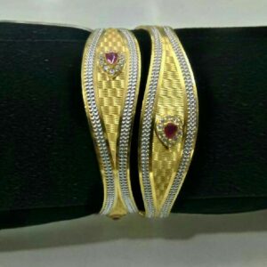 22K / 916 Gold Ladies Yellow CNC Kada