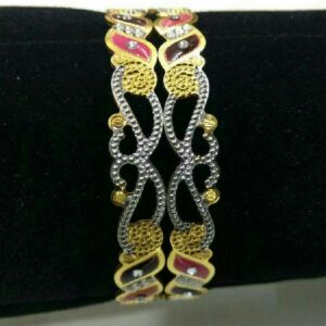 22K Gold CNC Charming Kada ( Pieces )