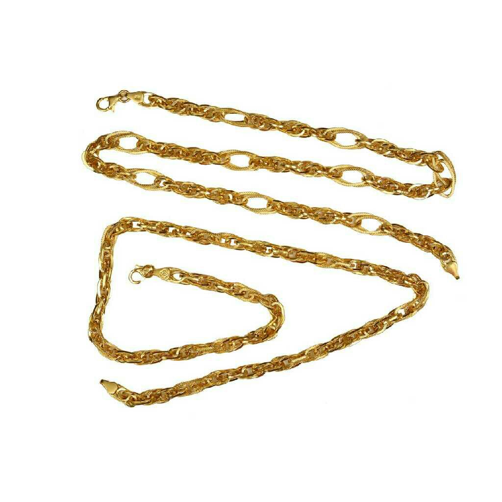 22KT Gold Yellow Trendy Gents Chain