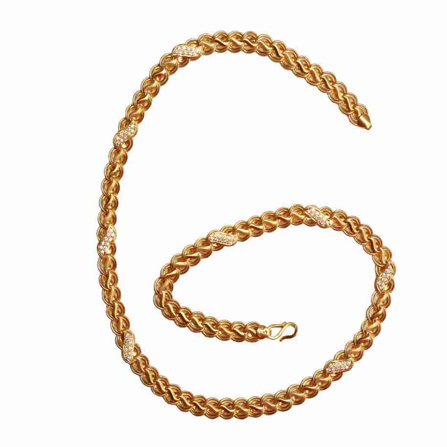 916 hollowmade Gents  gold chain