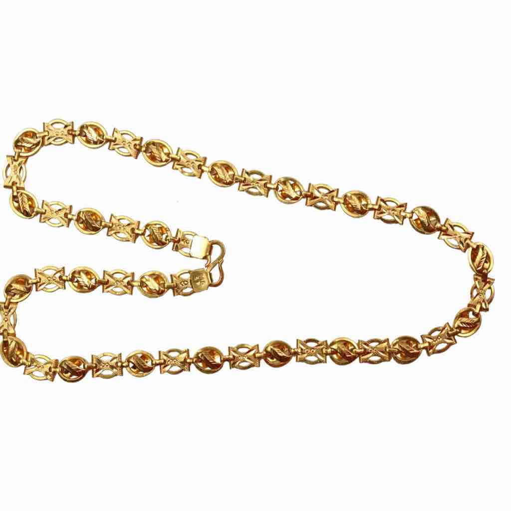 916 Gents Gold Hollow Chain