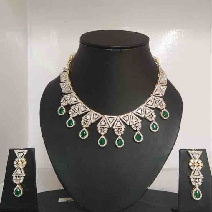 Fancy ladies Diamond Necklace Set