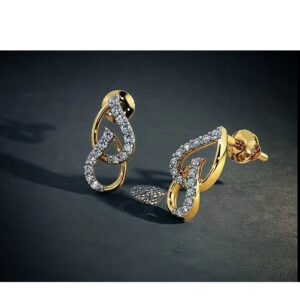22K / 916 Gold Ladies Indian CZ Gold Designer Earrings