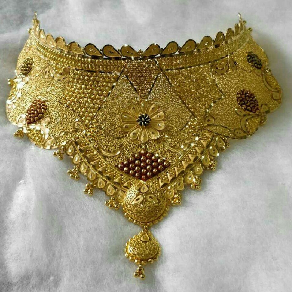 22K / 916 Gold Ladies Round Chokar Necklace