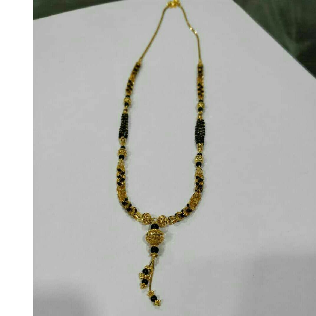916 Yellow Gold Designer Mangalsutra Chain