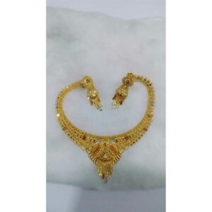 916 Gold Ladies Modern Charming Necklace Set