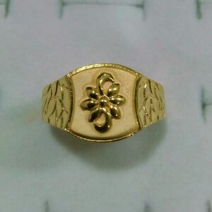 22K / 916 Yellow Gold Gents Flower Ring