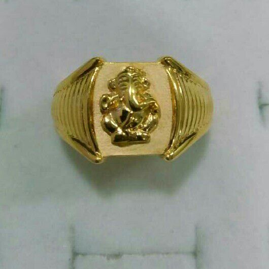22K / 916 Gold Gents Ganesh Ring