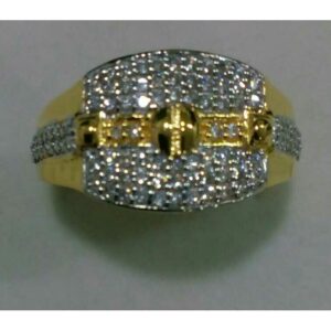 22K / 916 Gold Gents Stylish CZ Ring