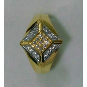 22K / 916 Gold Ladies CZ Modern Ring