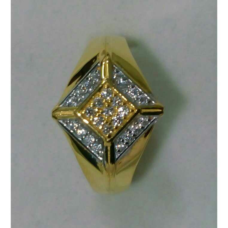 22K / 916 Gold Ladies CZ Modern Ring