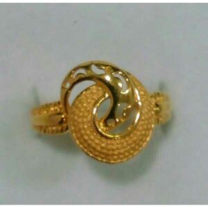 22K / 916 Yellow Gold Ladies CZ Stylish Ring