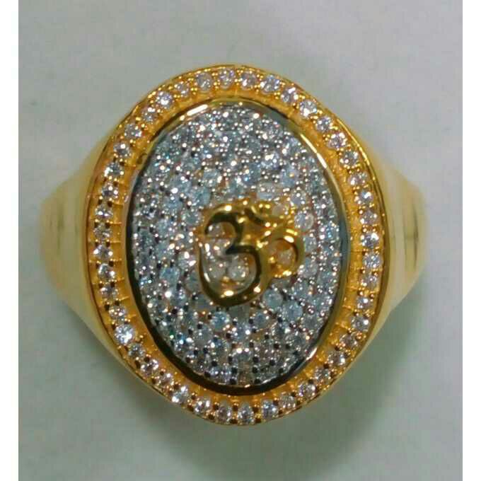 22K Attractive Gold Modern Ring