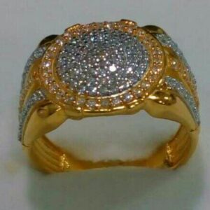 22K / 916 Gold Attractive CZ Ring For Men