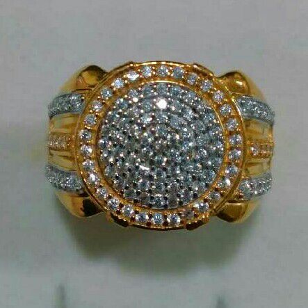 22K / 916 Gold Attractive CZ Ring For Men