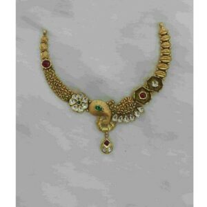 22K / 916 gold modern Indian Short Necklace set