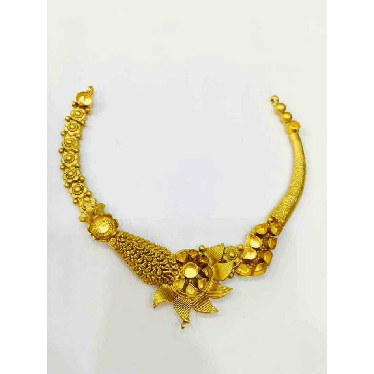 22k gold Attractive Vertical Necklace