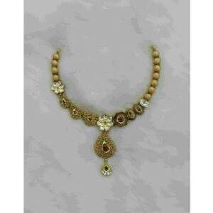 22K / 916 Gold Ladies Indian Modern Short Necklace Set