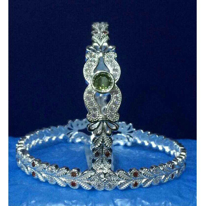 Silver Antique Micro Bangle