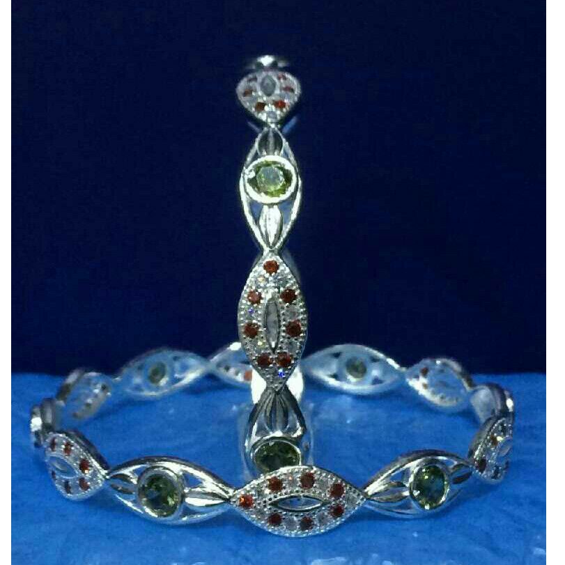 Silver Antique Micro Bangle
