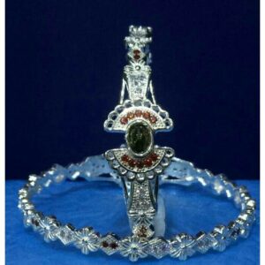 Silver Antique Micro Bangle