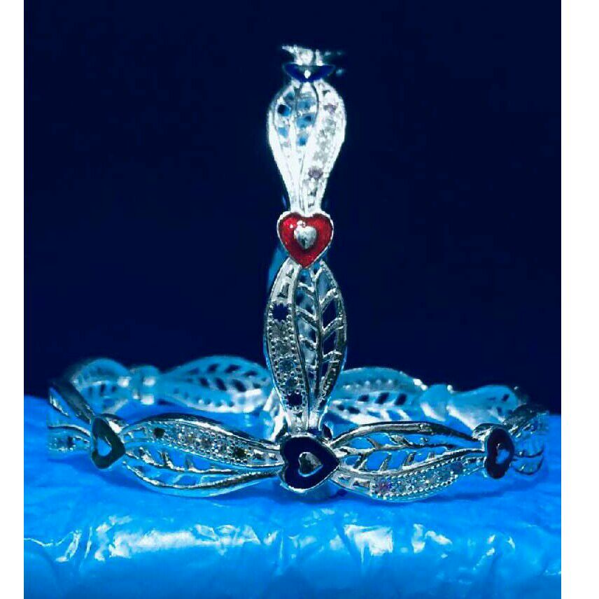 Silver Fancy Micro Bangles