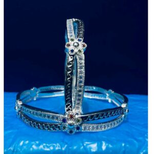 Silver Fancy Micro Bangles
