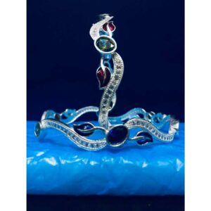Silver Micro Fancy Bangles