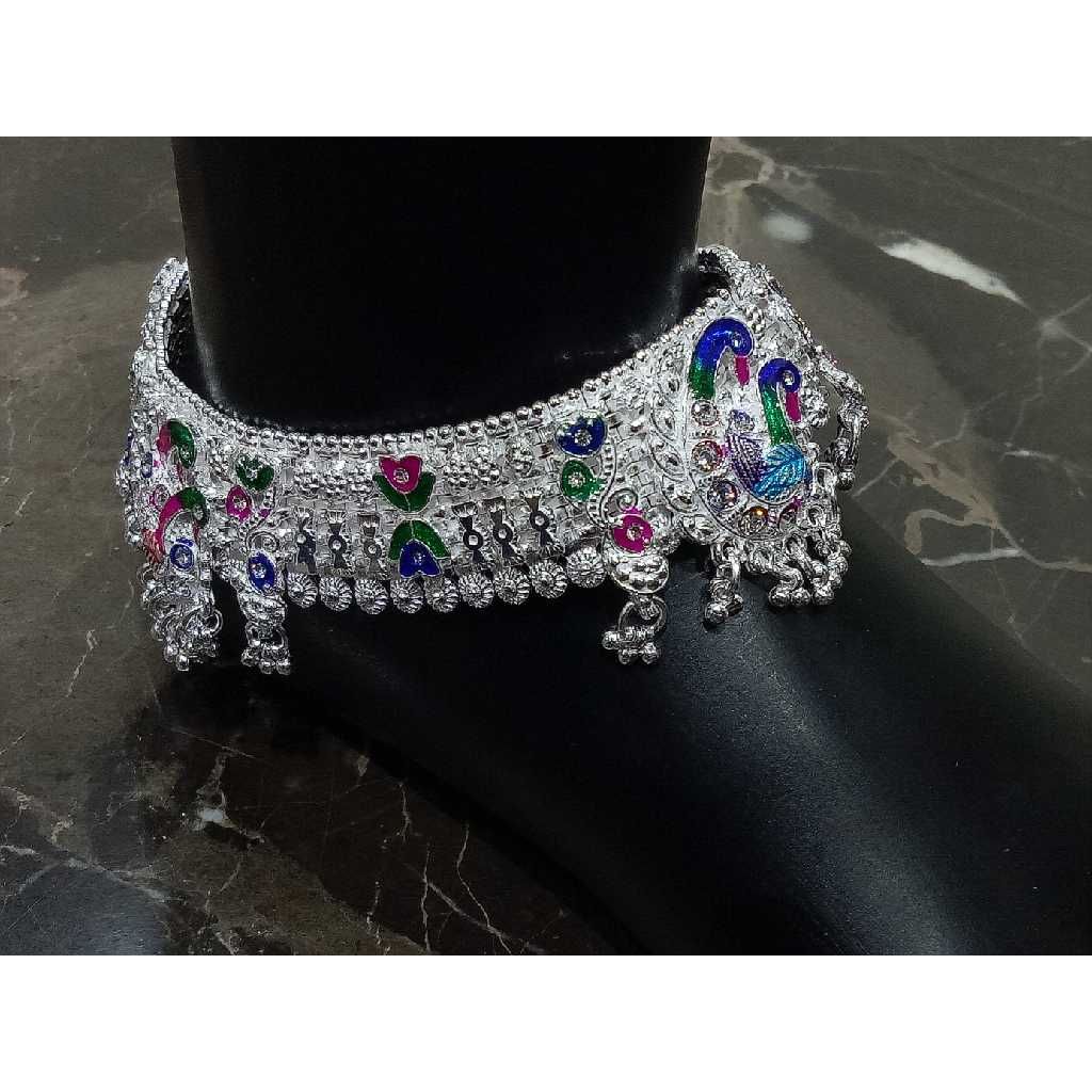 Stylish Silver D Payal For Ladies