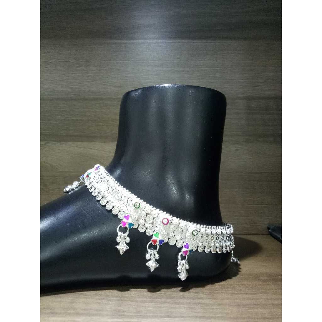 Stylish Silver D Payal For Ladies