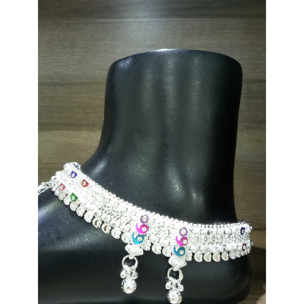 Stylish Silver D Payal For Ladies