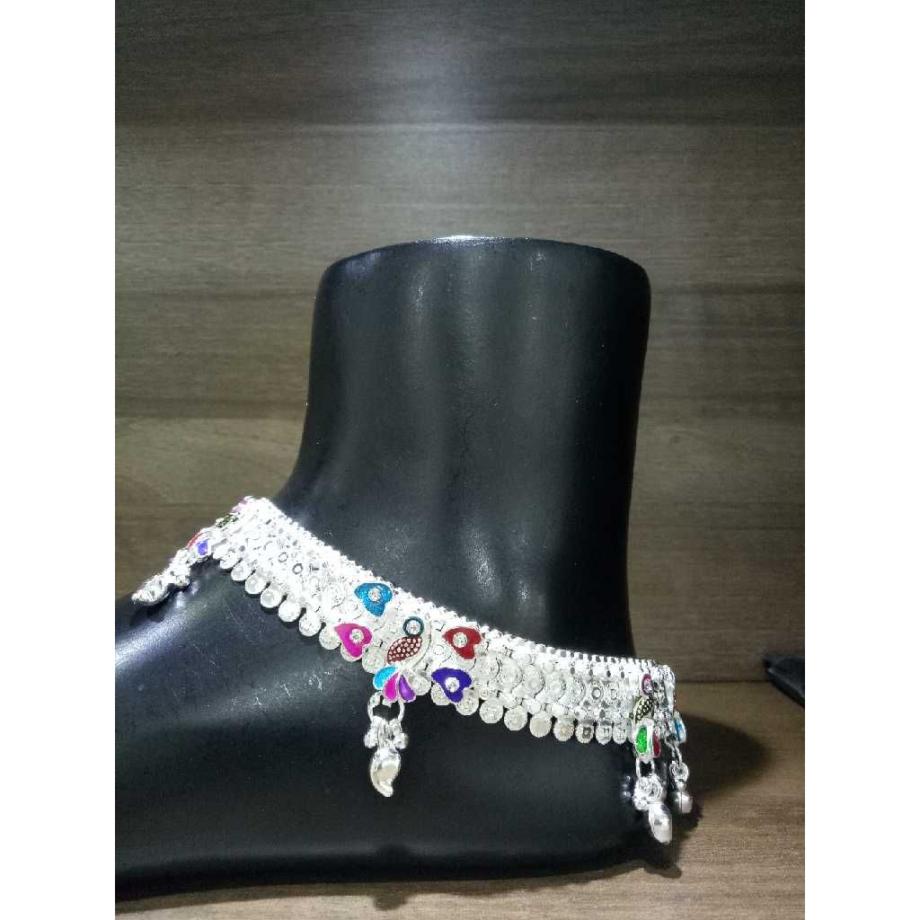 Stylish Silver D Payal For Ladies