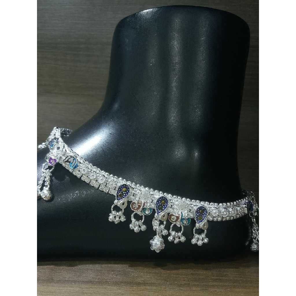 Silver meenakari Modern Payal