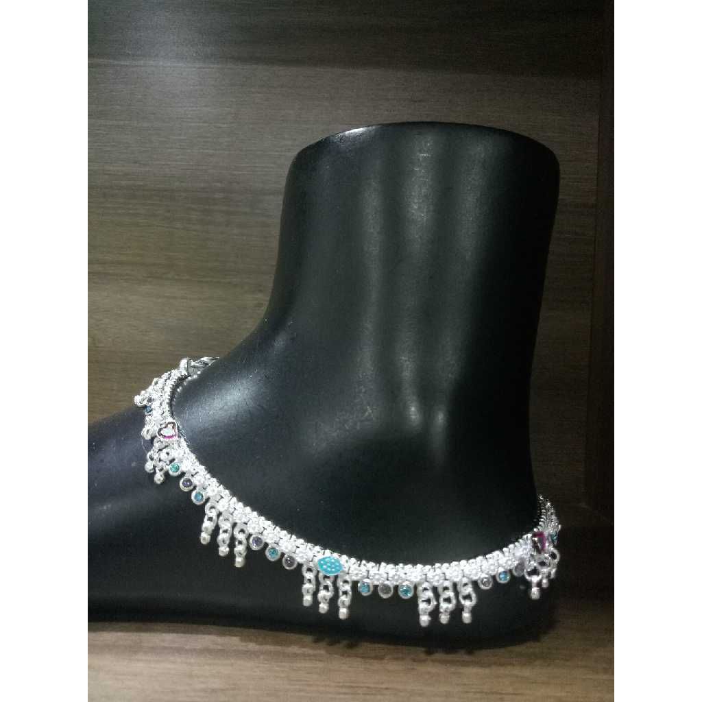 Silver meenakari Modern Payal