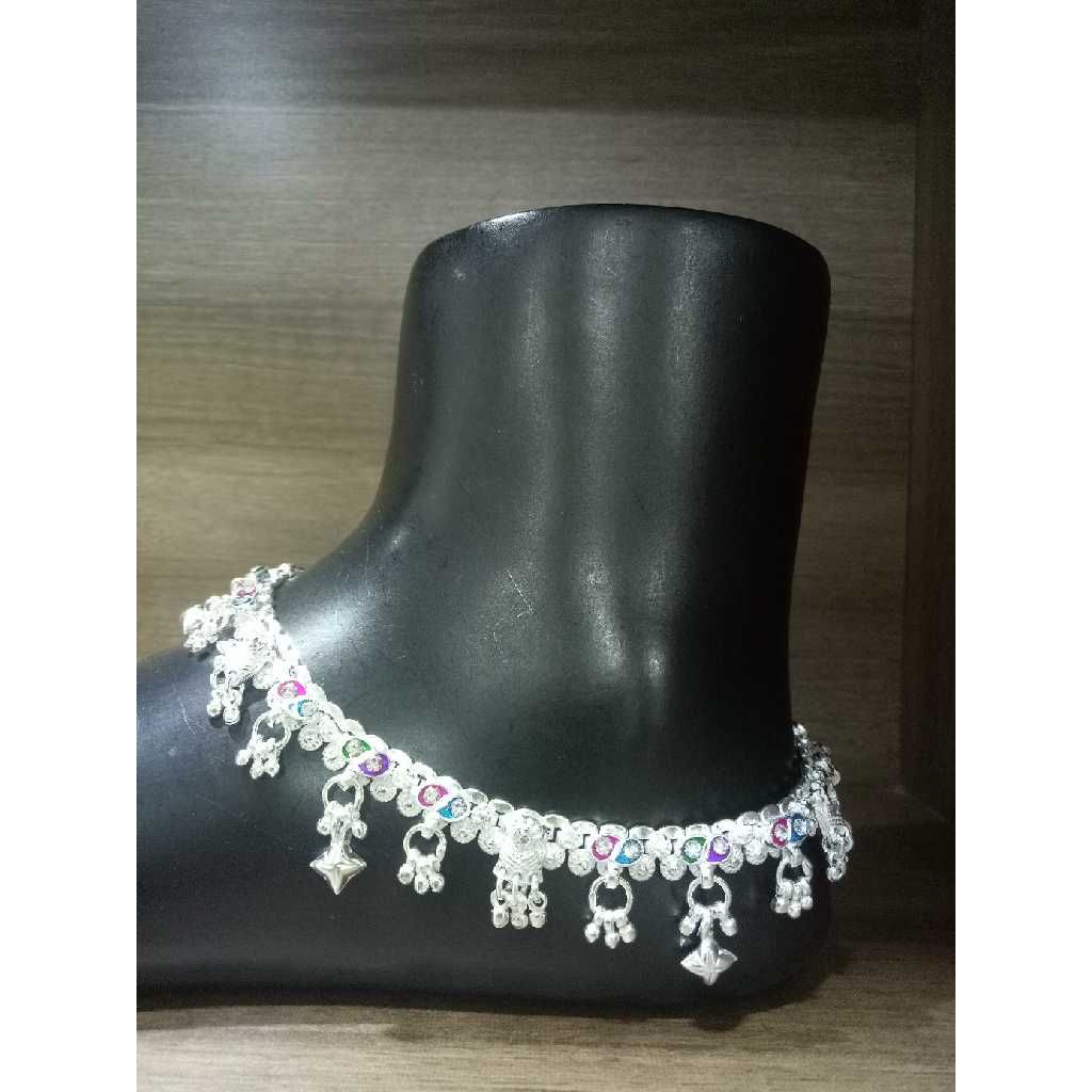 Silver meenakari Modern Payal