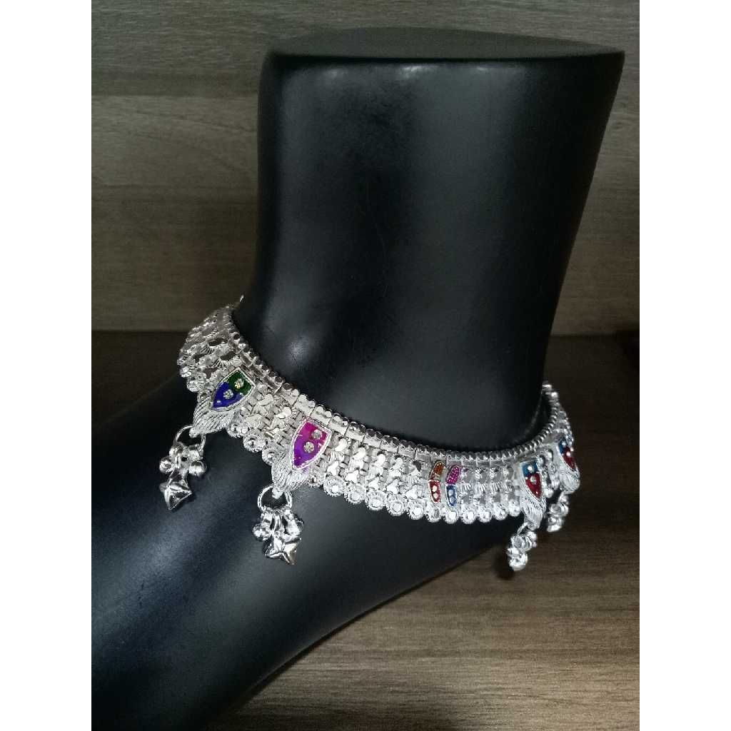 Stylish Silver D Payal For Bridal