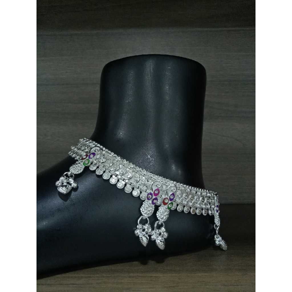 Stylish Silver D Payal For Bridal