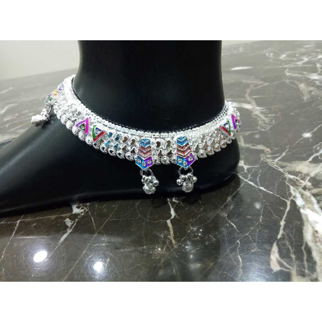 Silver Broad Style D Payal