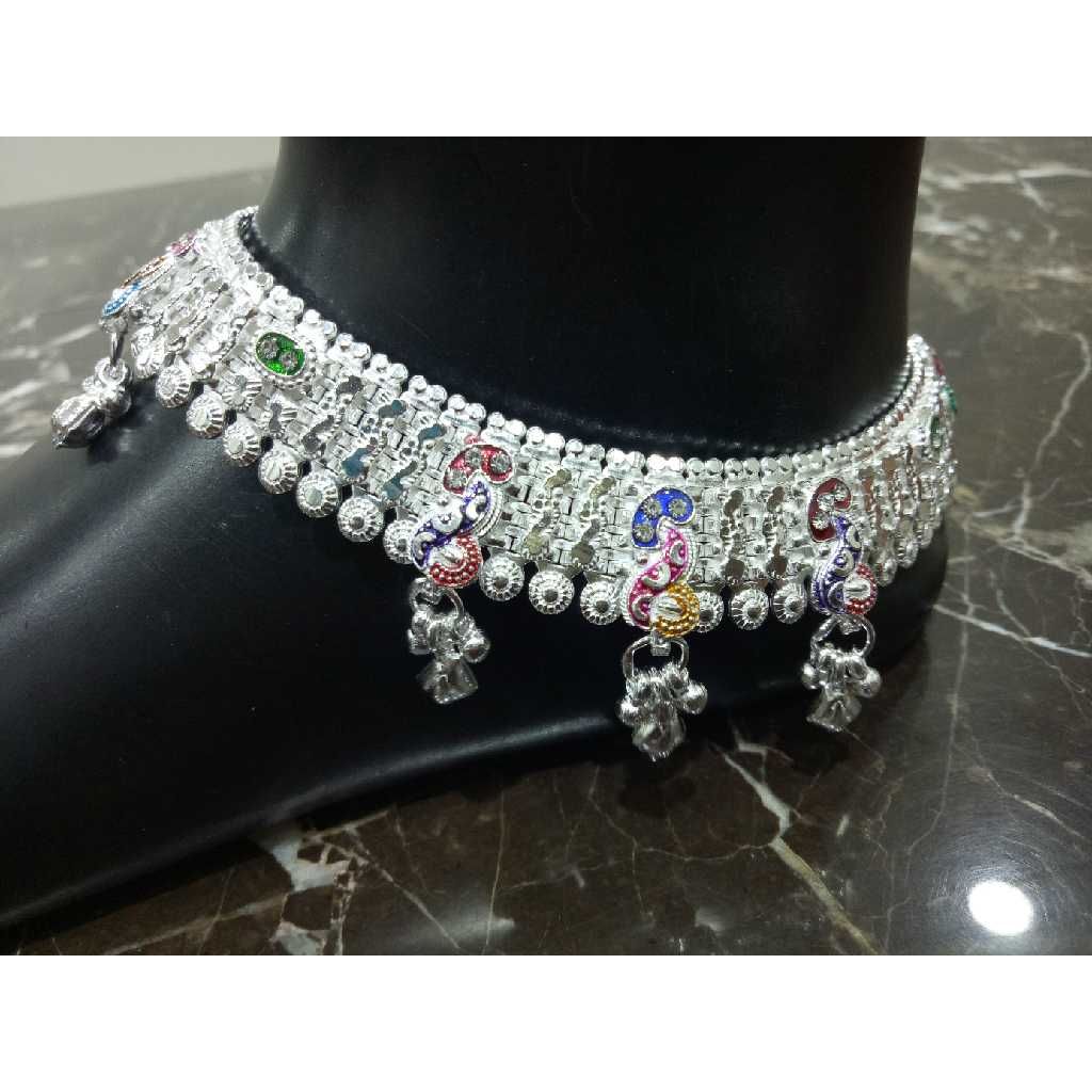 Silver Broad Style D Payal