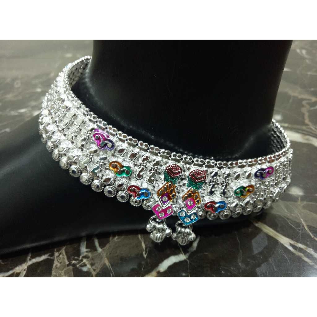 Silver Broad Style D Payal
