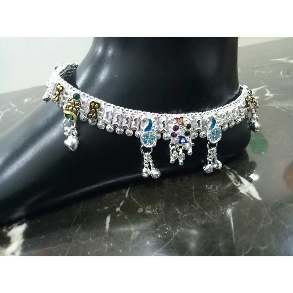Stylish Silver D Payal For Ladies