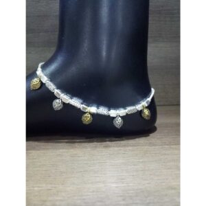 Silver Bombay Style Fancy Anklet
