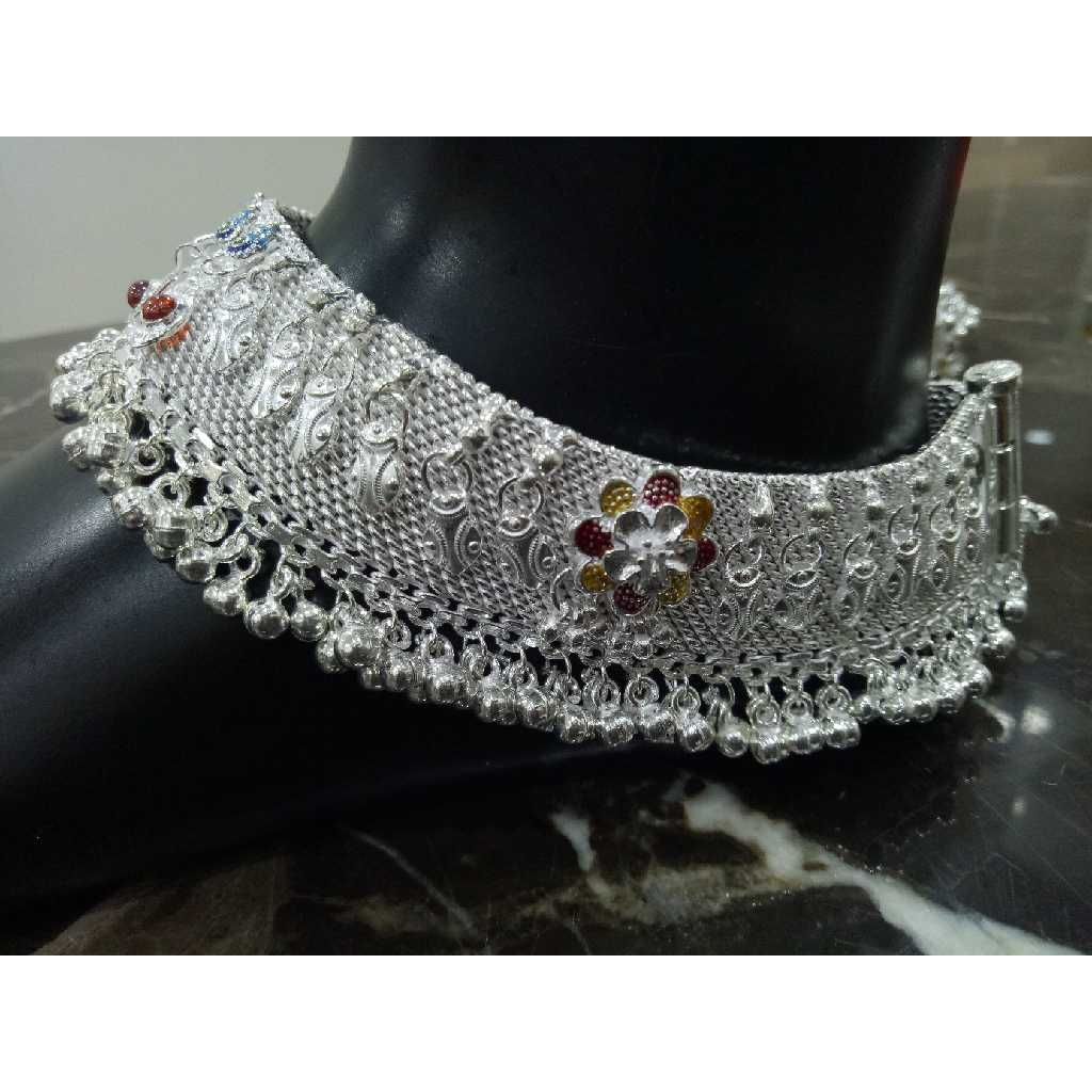 Broad Agra Silver Gugri  Payal