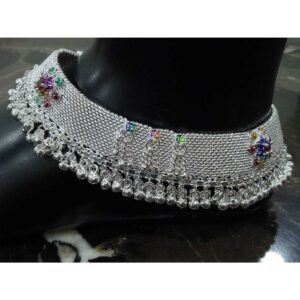 Broad Agra Silver Gugri  Payal